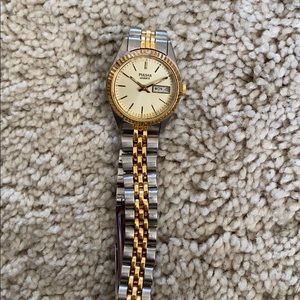 Pulsar two tone metal watch